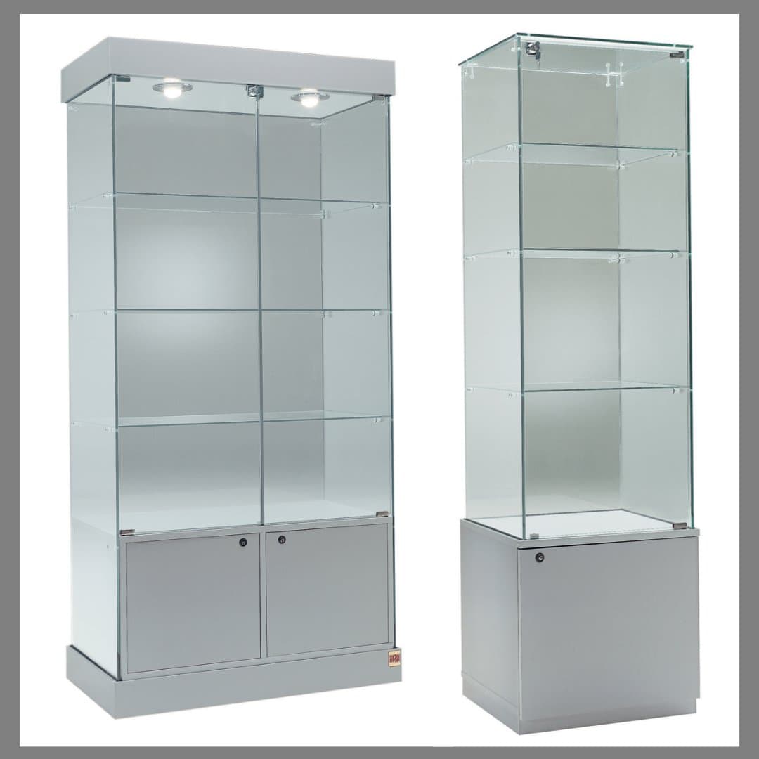 Tower Showcases With Storage