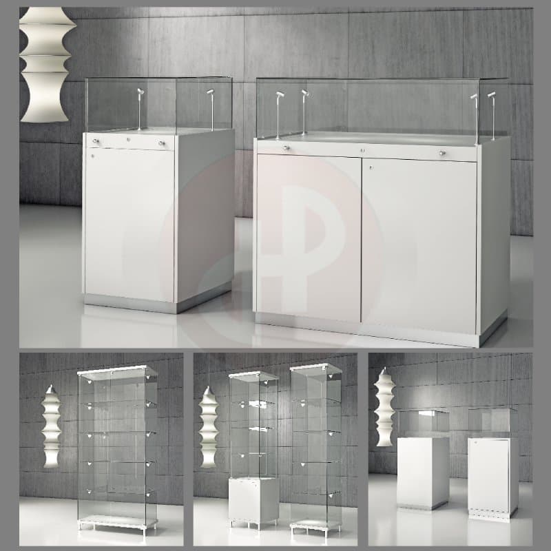 Quadram aisle counter with sliding pull out drawer with lights 50cm wide — image 3