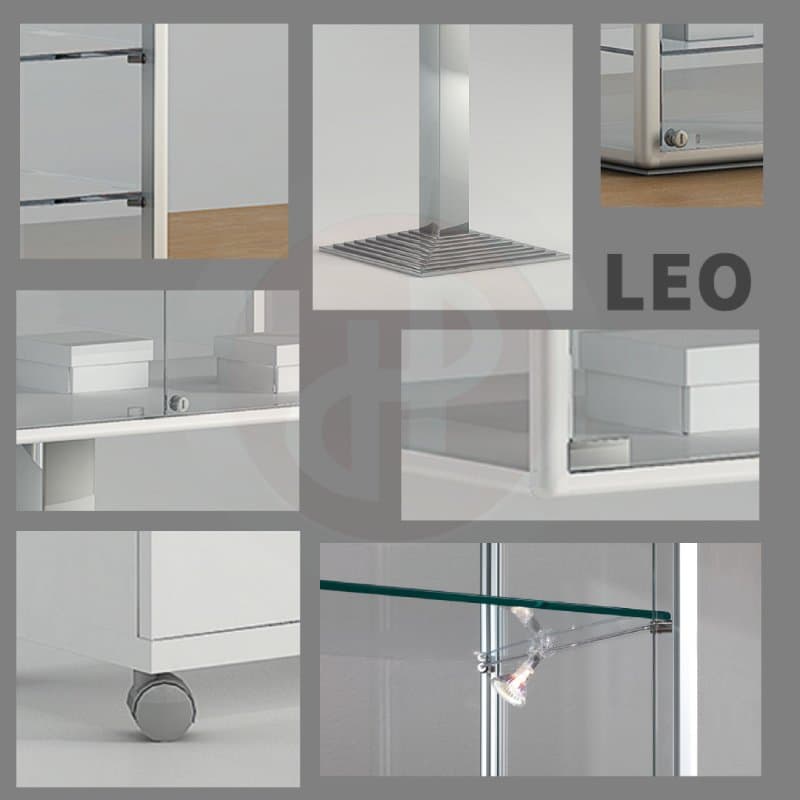 Leo retail display counter with 2 adjustable shelves 91cm wide — image 4